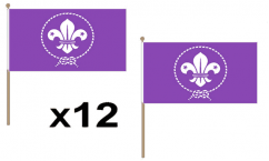 Scouts Purple Hand Flags